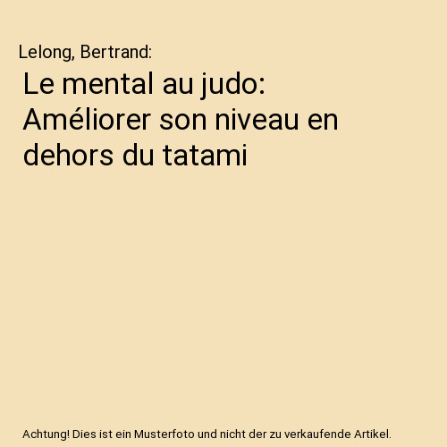 Mental judo améliorer - mental, au